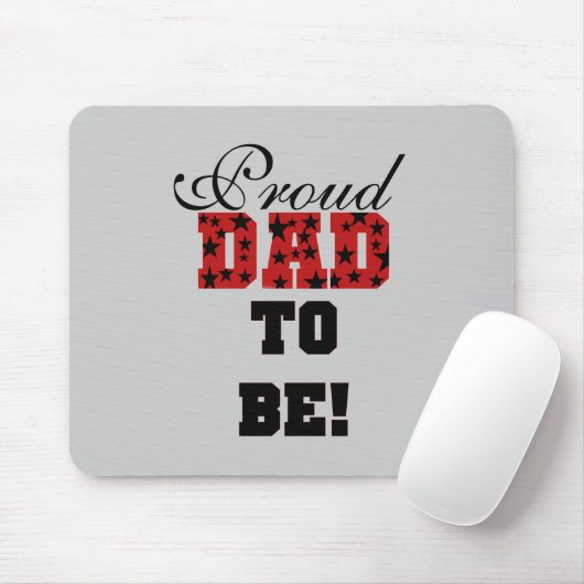 赤と黒の誇りを持ったパパTシャツとギフト マウスパッド (マウス)