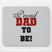 赤と黒の誇りを持ったパパTシャツとギフト マウスパッド (正面)