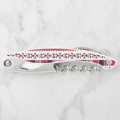 赤と黒の部族模様 ソムリエナイフ (正面)