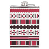 赤と黒の部族模様 フラスク (裏面)