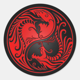 赤と黒の陰陽 ラウンドシール