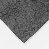 赤と黒の革の組み合わせ フリースブランケット (角)