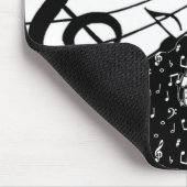 赤と黒の音楽テーマ マウスパッド (コーナー)