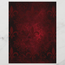 赤と黒の（紋章の）フラ・ダ・リパターン（の模様が）ある紙