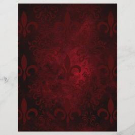 赤と黒の（紋章の）フラ・ダ・リパターン（の模様が）ある紙