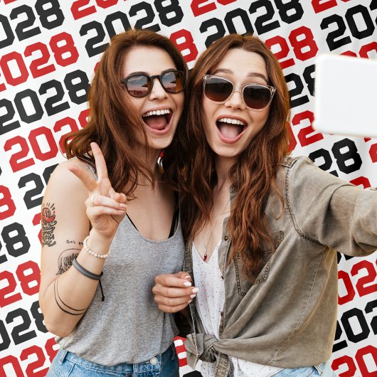 赤と黒のANYクラス年卒業の背景 タペストリー