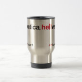 赤と黒のHelveticaロゴ トラベルマグ (中央)