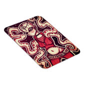 赤と黒のNo Peaceエイリアン磁石 マグネット (右側)