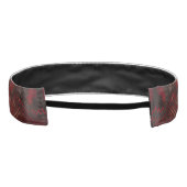 赤と黒のPythonプリント アスレチックヘッドバンド (裏面)