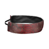 赤と黒のPythonプリント アスレチックヘッドバンド (左)