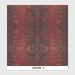 赤と黒のPythonプリント シール