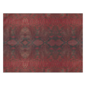 赤と黒のPythonプリント テーブルクロス (正面(横))