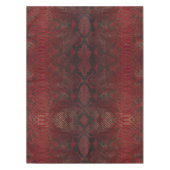 赤と黒のPythonプリント テーブルクロス (正面)