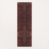 赤と黒のPythonプリント ヨガマット (正面)