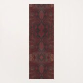 赤と黒のPythonプリント ヨガマット (裏面)