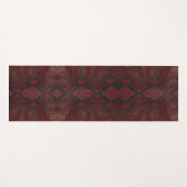 赤と黒のPythonプリント ヨガマット (正面(横))