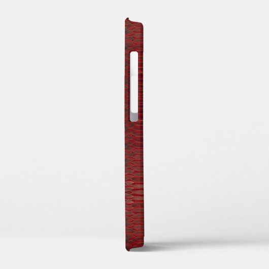 赤と黒のPythonプリント Case-Mate iPhoneケース (裏面 / 左)