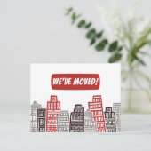 赤と黒を基調に移しました ポストカード (スタンド正面)