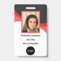 赤と黒カスタムの社員写真、ロゴ