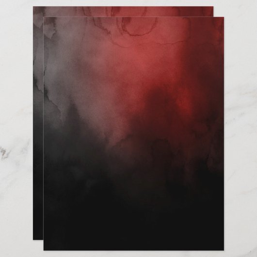 赤と黒ゴシックの水色ダークスペルページ (正面/裏面)