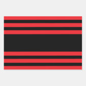 赤と黒スタイリッシュ ラッピングペーパーシート (正面)