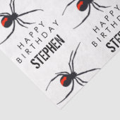 赤と黒スパイダーバースデーパーティーテーマ&名前 薄葉紙 (詳細)