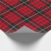 赤と黒チェック ラッピングペーパー (角)