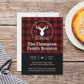 赤と黒バッファロープレイドファミリー懇親会パーティー 招待状