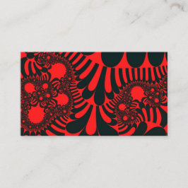 赤と黒モダン 名刺