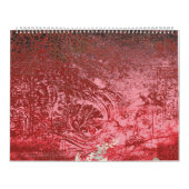 赤と黒絵を描の赤地 カレンダー (カバー)