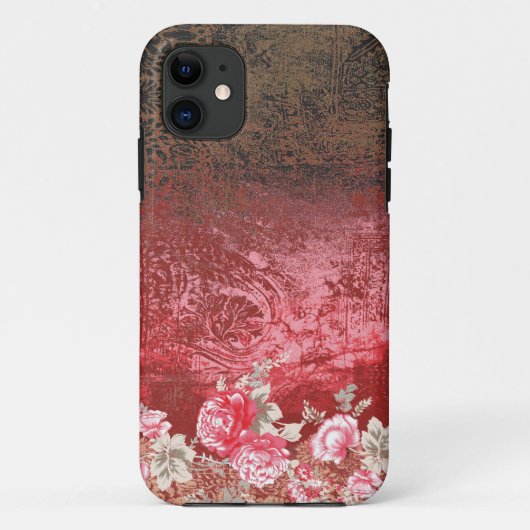 赤と黒絵を描の赤地 Case-Mate iPhoneケース (裏面)