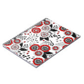 赤と黒葉のドードルの花と花 ノートブック (左側)