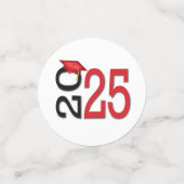 赤と黒2025年卒業 コンフェッティ (スモール正面)