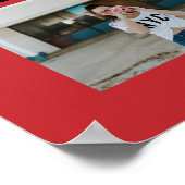 赤と黒6枚の写真卒業 ポスター (角)