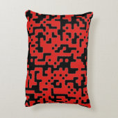 赤と黒 アクセントクッション (裏面(縦))