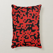 赤と黒 アクセントクッション (正面(垂直))