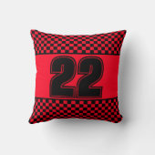 赤と黒 クッション (裏面)