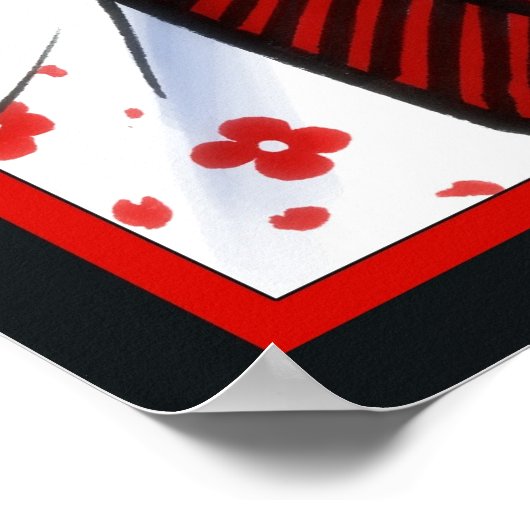 赤と黒 ポスター (角)