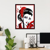 赤と黒 ポスター (ホームオフィス)