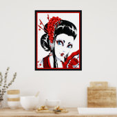 赤と黒 ポスター (キッチン)