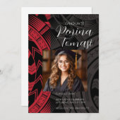 赤と黒 招待状 (正面/裏面)