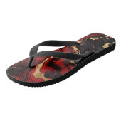 赤と黒(金ゴールド大理石ビーチサンダル) ビーチサンダル (アングル)