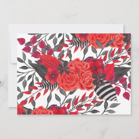 赤と黒 | Gothic Glam日付を保存 セーブザデート (裏面)