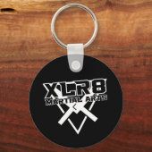 赤と黒XLR8 キーホルダー (裏面)
