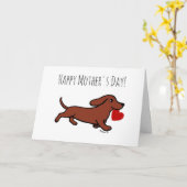 赤なめらかなダシュント母の日 カード (黄色い花)