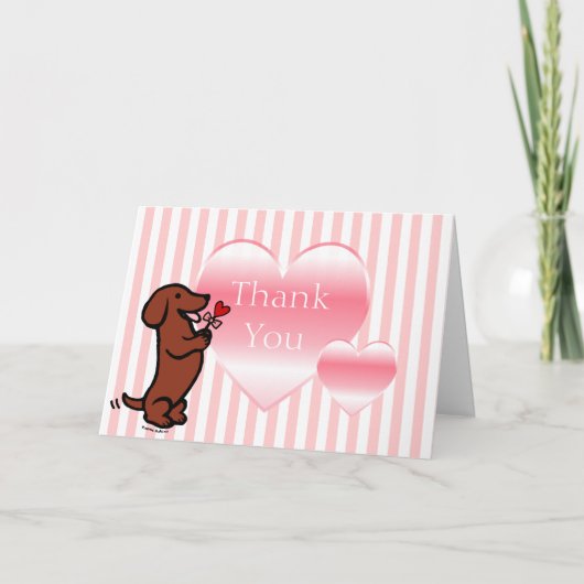 赤なめらかな髪のダシュント カード (正面)