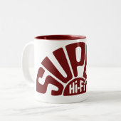 赤によってすごいハイファイマグ ツートーンマグカップ (正面左)