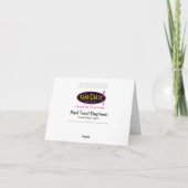 赤によってつま先で触られる象 • コンラッドMazurの年齢6 カード (裏面)