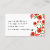 赤によっては名刺が開花します 名刺 (裏面)