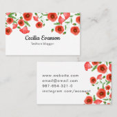 赤によっては名刺が開花します 名刺 (正面/裏面)